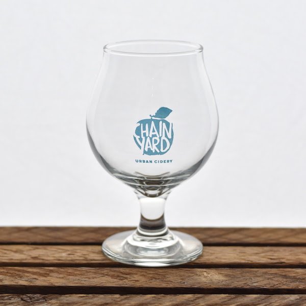 16oz Belgium Style Logo Glass