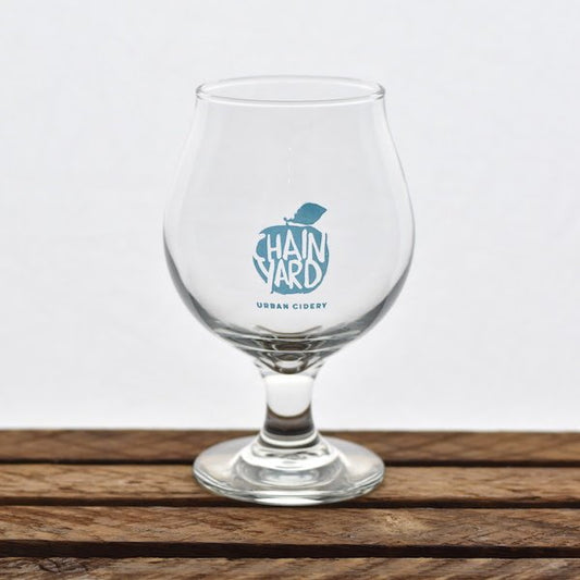 16oz Belgium Style Logo Glass
